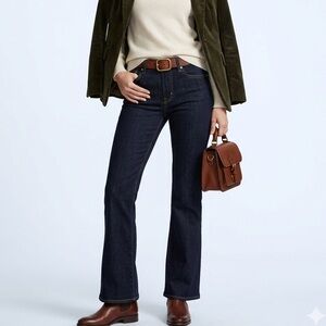 Fidelity Octavia Midrise Bootcut Dark Blue Jeans Size 26 Cotton